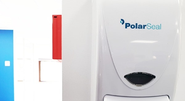 Polarseal hand sanitiser station